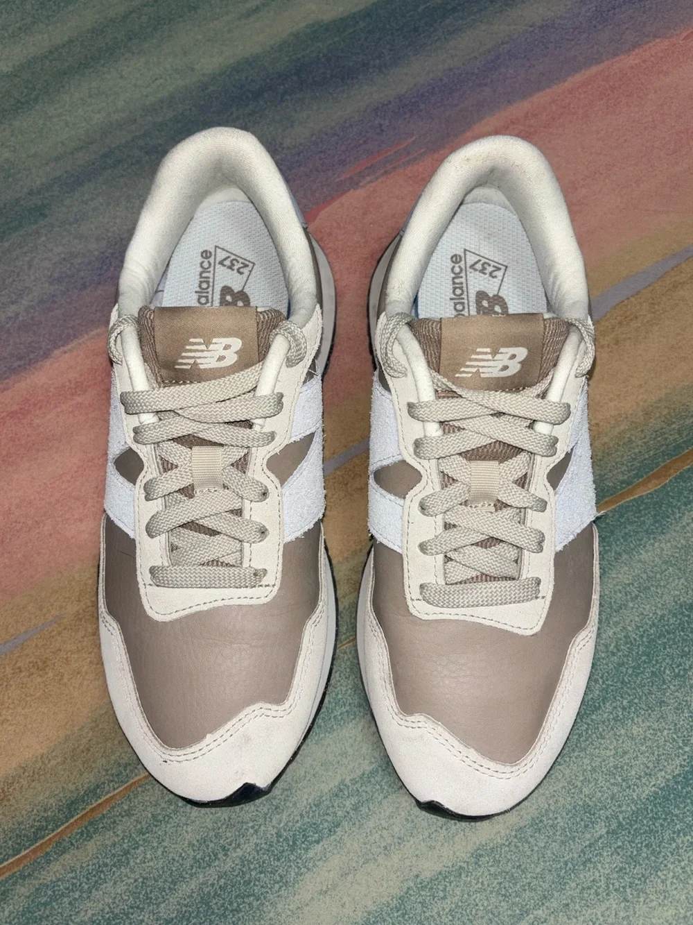 New Balance WS237ST Driftwood/Granite Women's Running Shoes size 8